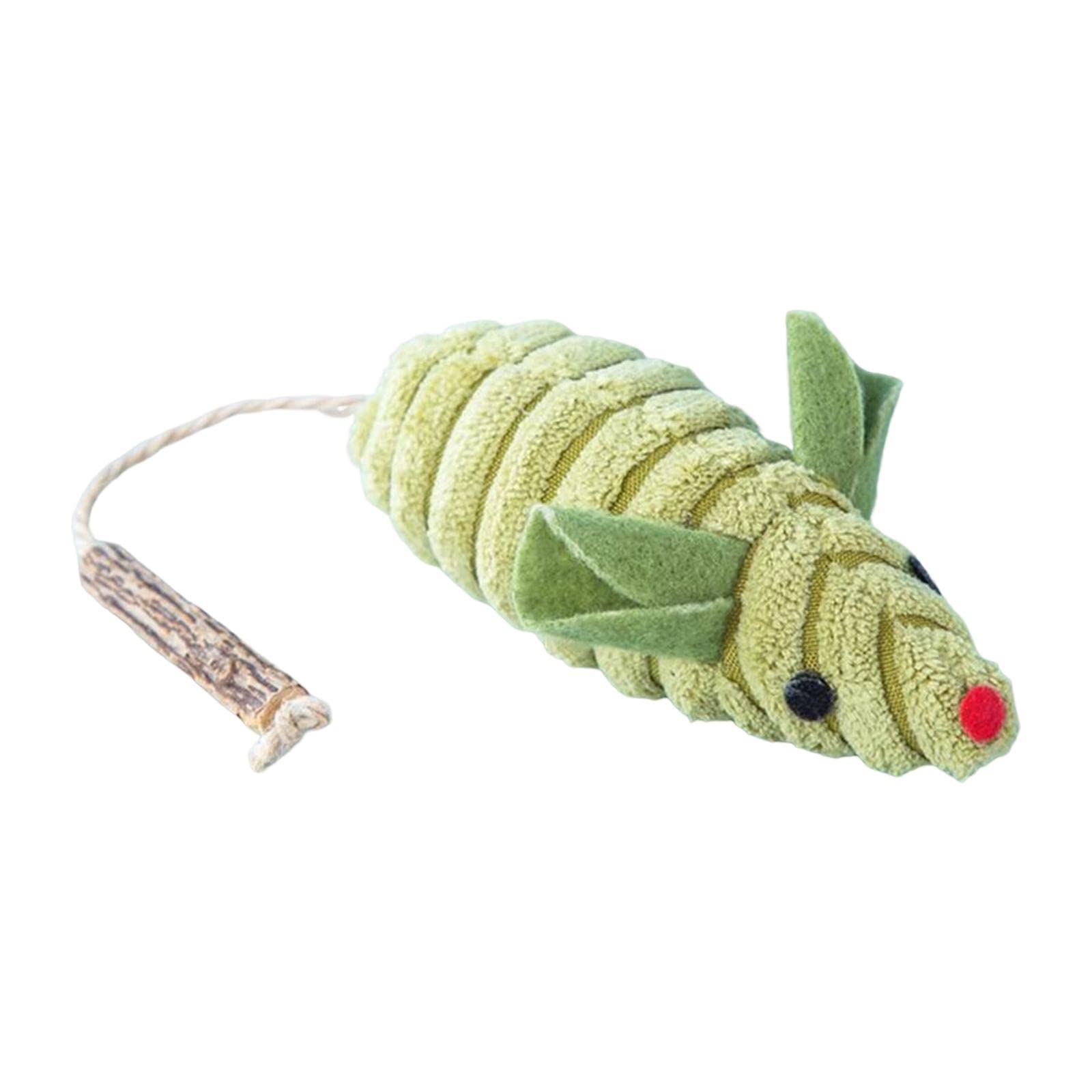 Atorse Cat Catnip Toy For Indoor Cats Kitten Playing Stuffed Animals Cat Plush Toys Green