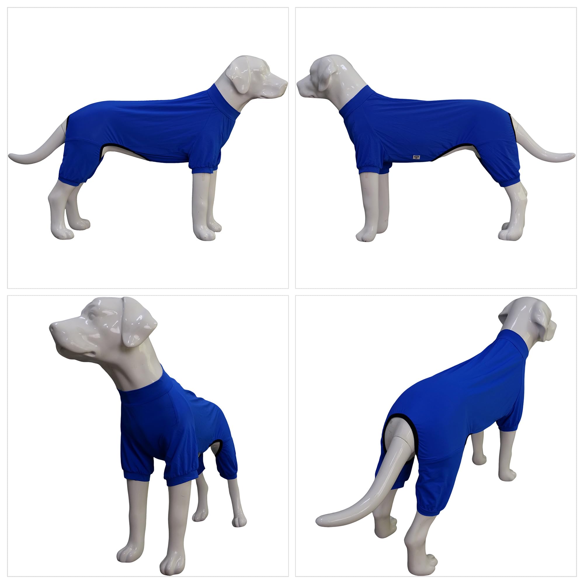Lovelonglong Dog Jumpsuit With Uv Protection And Quick-Dry Fabric For Spring Summer Pet Pajamas Royel Blue L