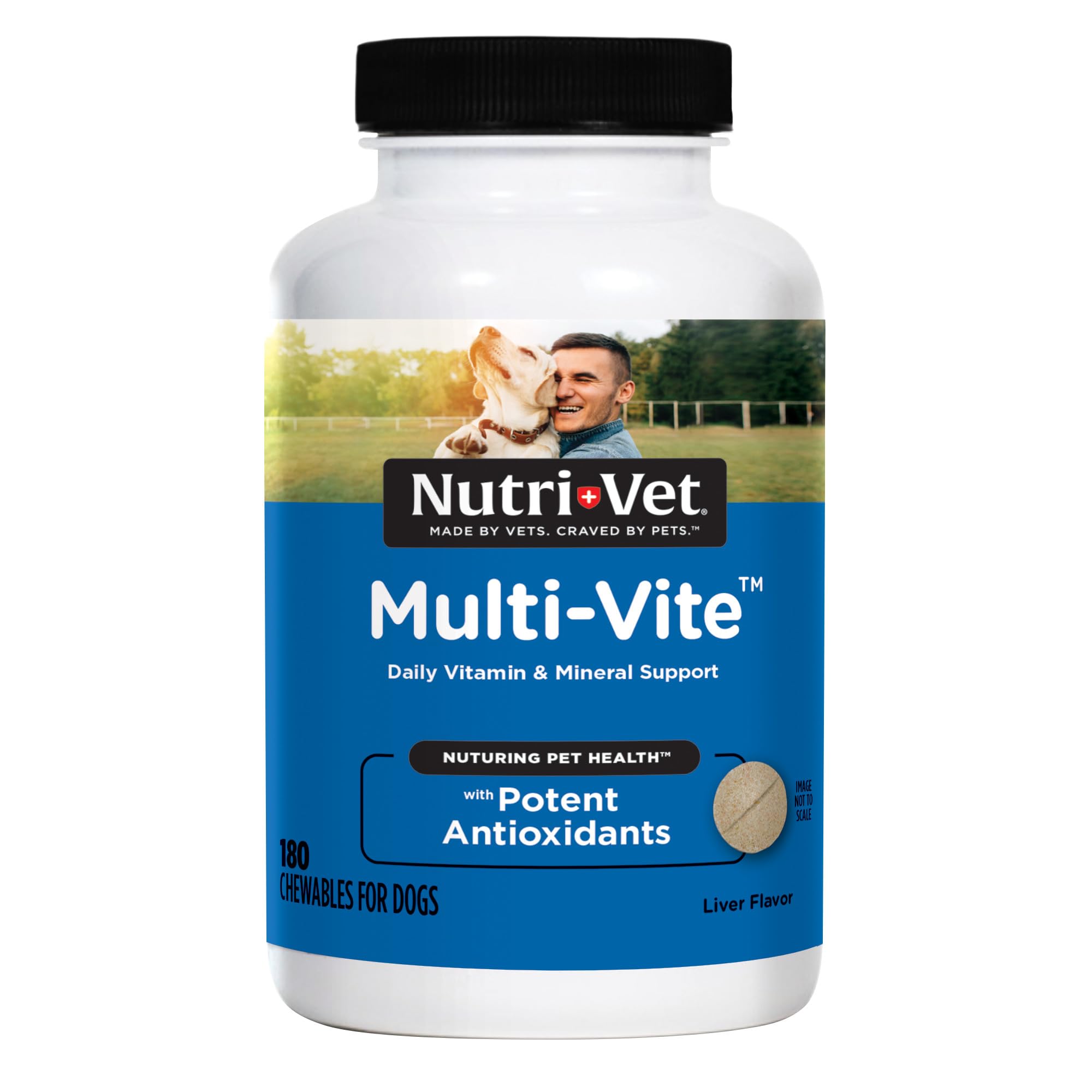 Nutri-Vet Multi-Vite Chewables for Adult Dogs, Daily Multivitamin & Mineral Supplement for Overall Health, Immune Support, and B