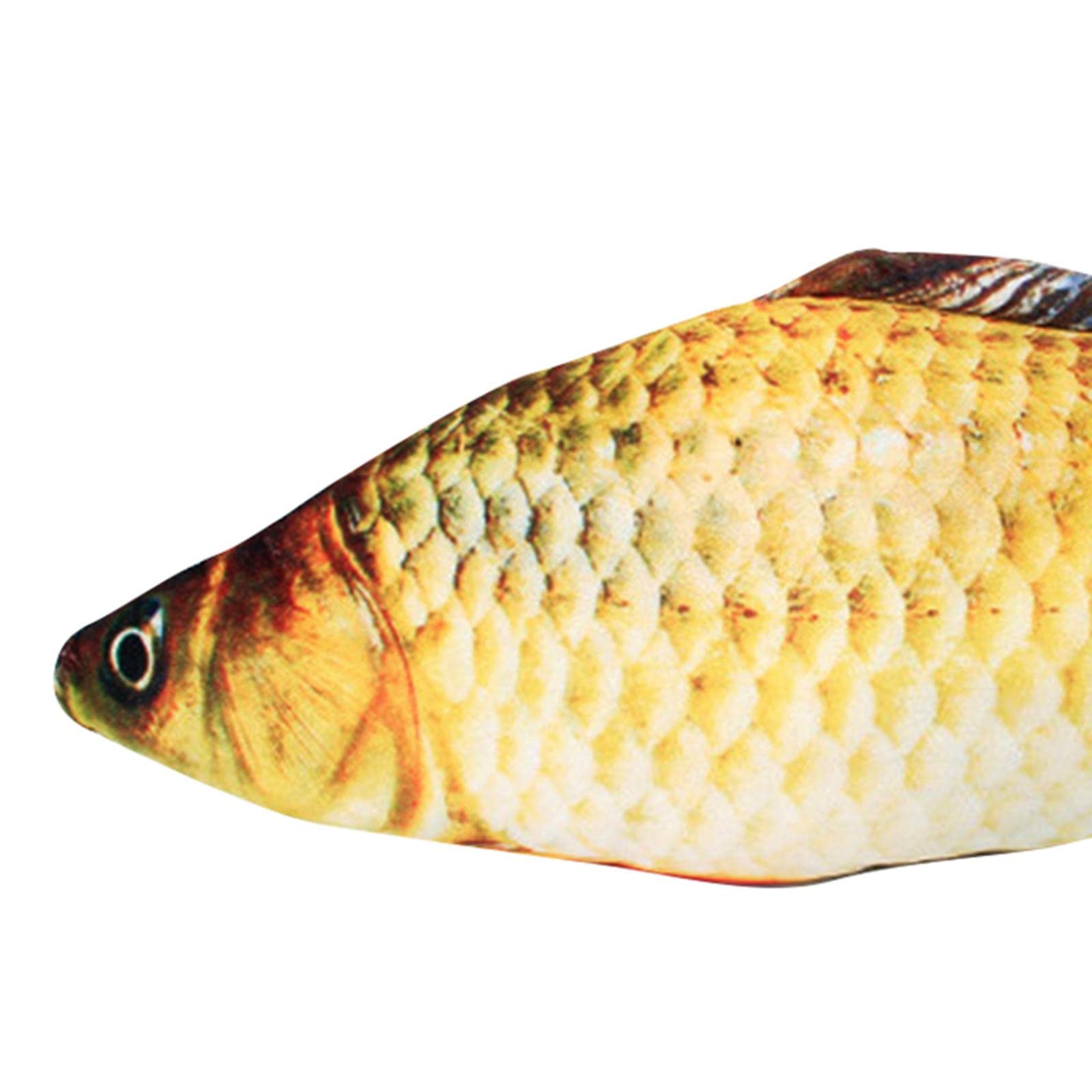 Enakshi Plush Cat Catnip Fish Toys 18Cm Simulation Stuffed Fish Toy Practical Lovely Crucian Carp|Pet Supplies | Cat Supplies |