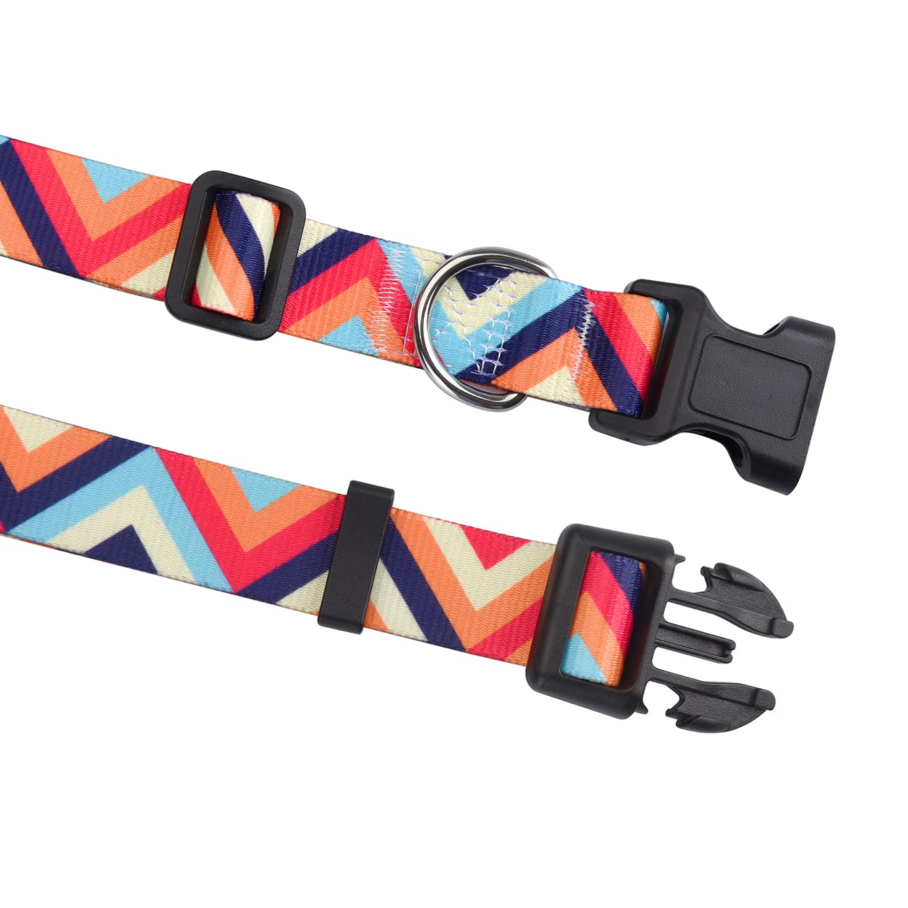 Hqyddmi Dog Collar For Large Dogs, Soft Comfy Pet Collar For Small Medium Large Dogs, Geometry Pattern For Boy Girl Puppy Dogs(C