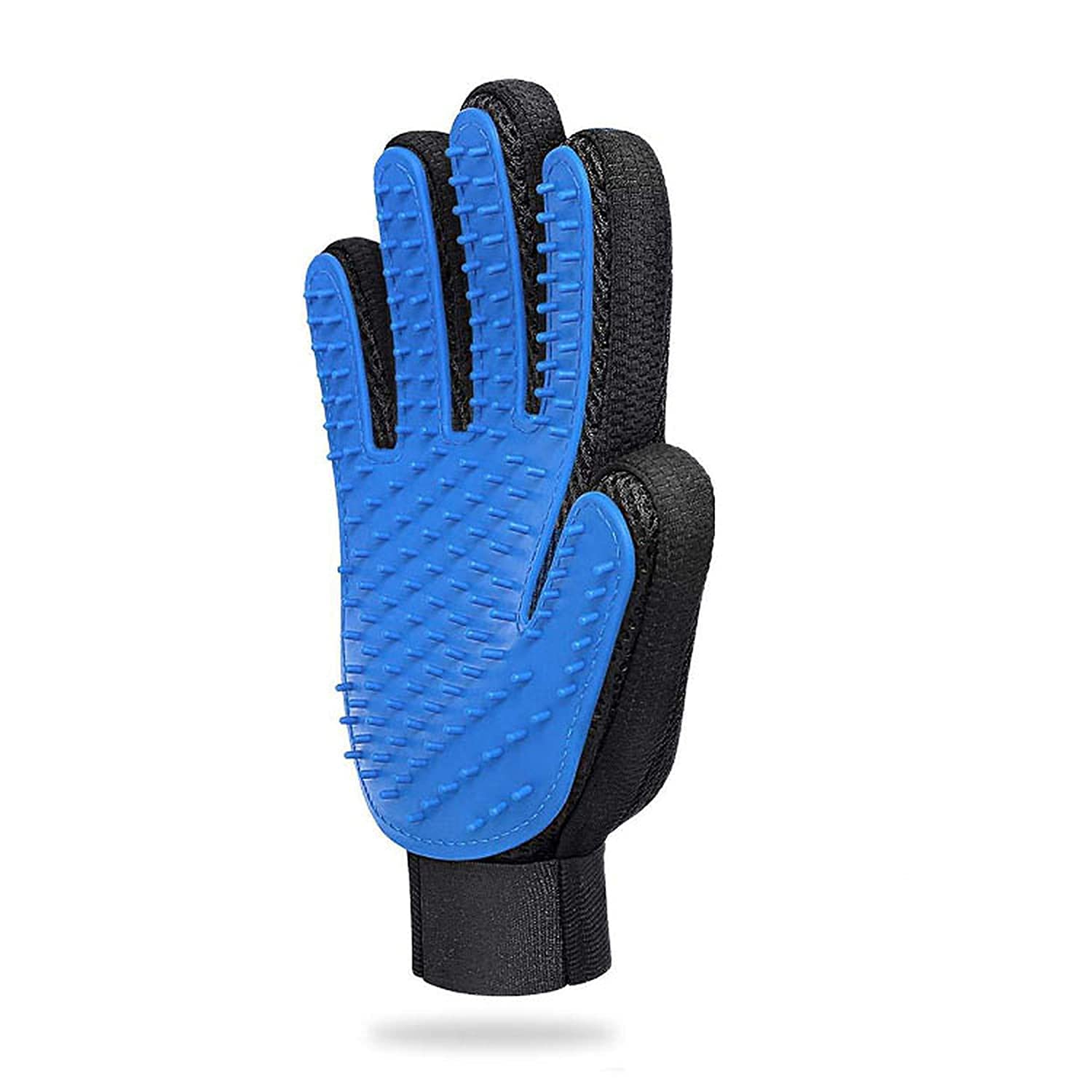 Kittupet Gentle Breathable Pet Grooming Rubber Brush Glove With 259 Silicone Tips  Dog,Cat Bathing Scrubber Gloves Massage For