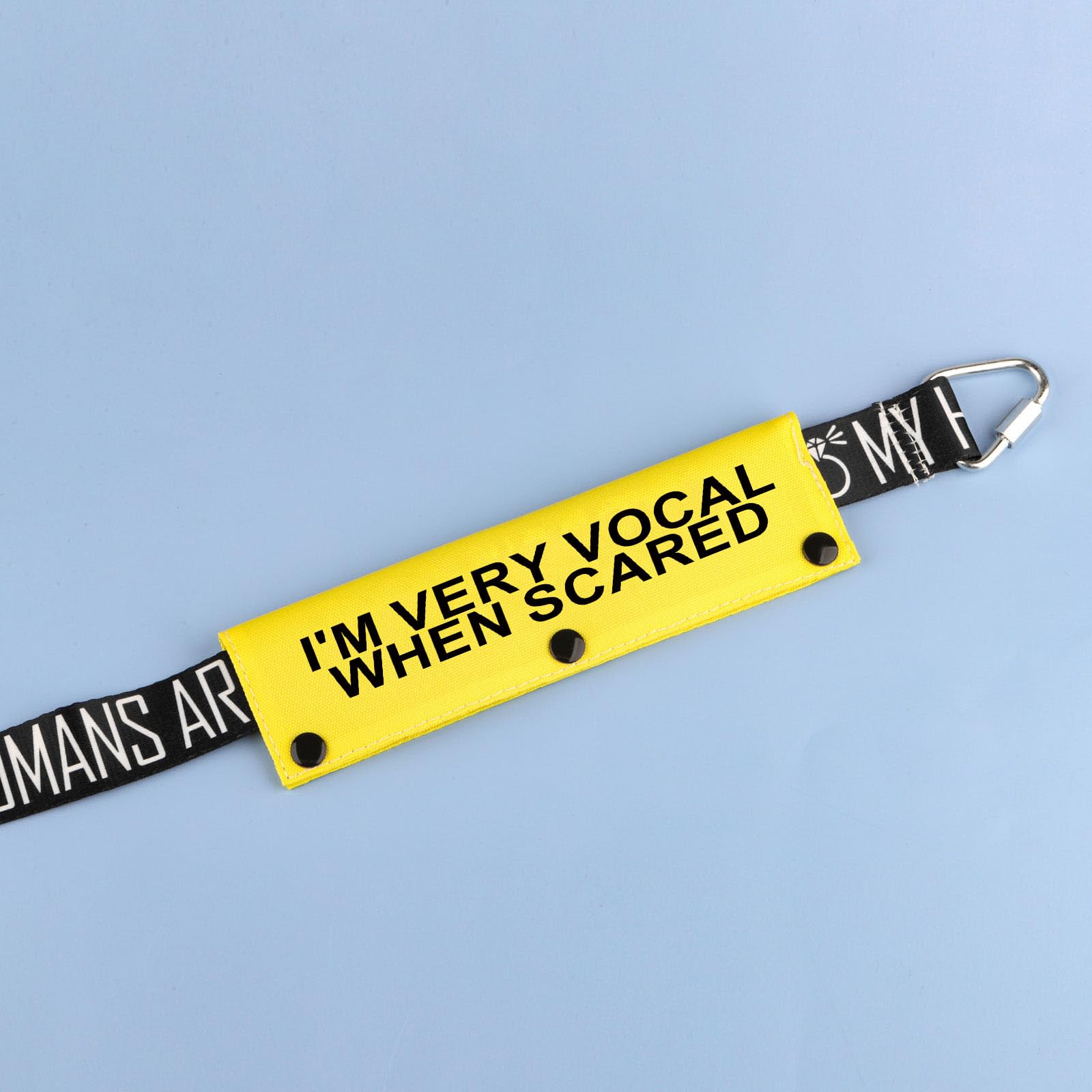 Funny Dog Leash Sleeve I'M Very Vocal When Scared Dog Leash Wrap Sleeve Pet Birthday Gift (I'M Very Vocal-Ye Sleeve)