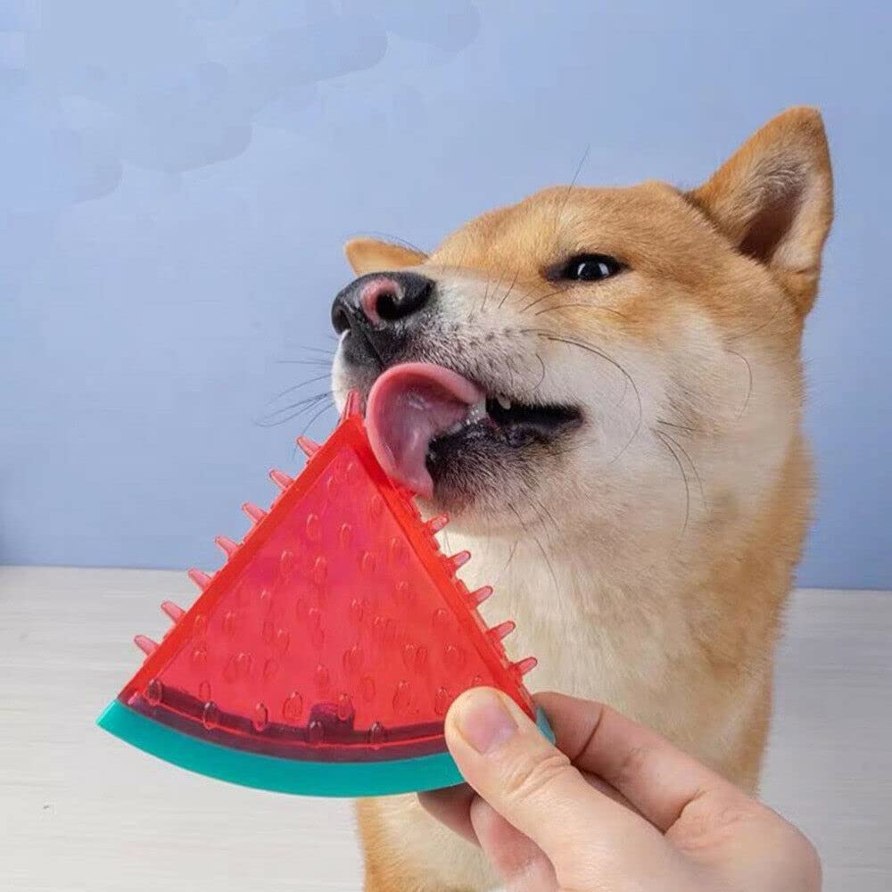 The Dds Store Pet Chew Adorable Toys Creative Pet Teething Puppy Teething Dog Training Playthings Squeak Toys Watermelon 1 Piece