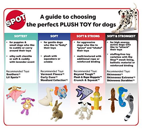 Spot Ethical Pets Raccoon Skinneeez Extreme Stuffingless Quilted Dog Toy, 23'