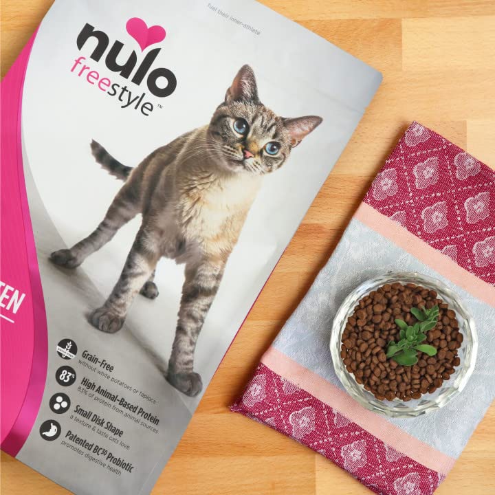 Nulo Freestyle High Protein Cat & Kitten Food, Chicken & Cod Recipe - Natural Grain-Free Dry Cat Food with Omega Fatty Acids & P