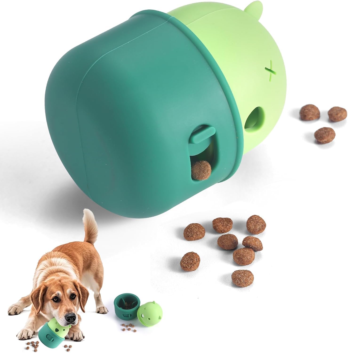 7Seas Pet Food Dispenser Toy  Slow Feeder Puzzle Cup With Treat Dispensing Hole, Dog Treat Dispenser For Mental Stimulation & D