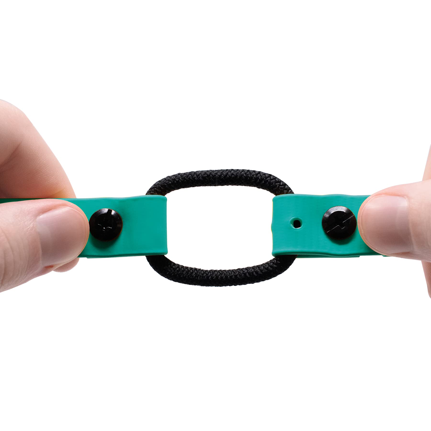 Educator Quick Snap Bungee Dog Collar, Biothane, Waterproof, Odorproof, Easy Connect And Disconnect Clasp And D Ring With Comfort Bungee Loop, Adjustable For Custom Fit, 3/4-Inch, Teal