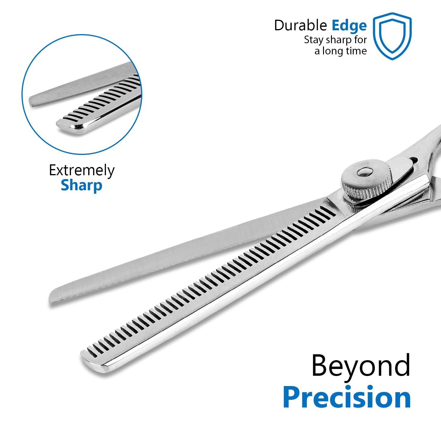 Laazar Pro Shears Thinning Pet Grooming Shear - 6.5 42 Teeth Scissors For Dogs Cats And Pets