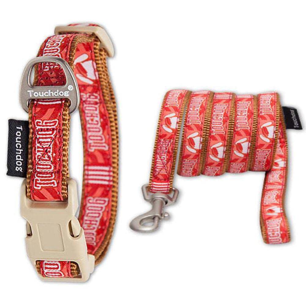 Touchdog 'Funny Bun' Tough Stitched Embroidered Collar And Leash