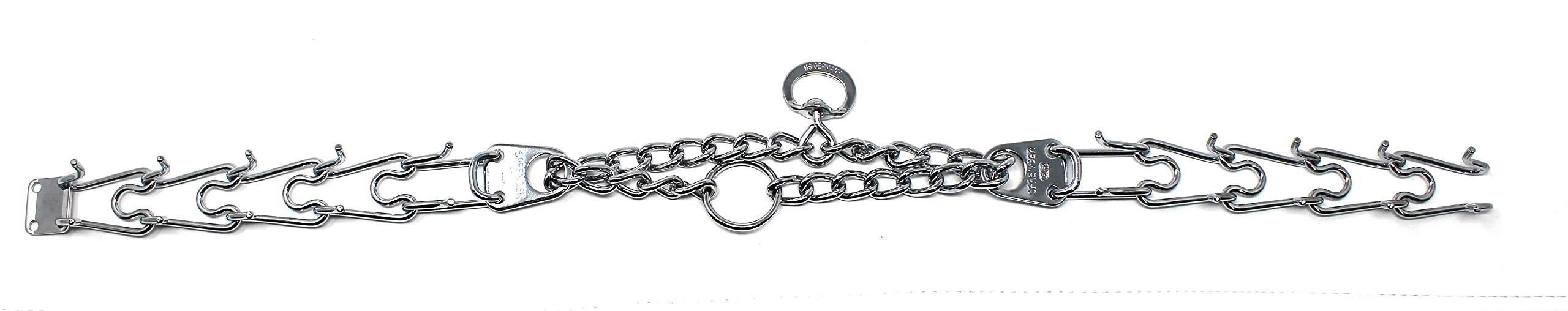 Herm Sprenger Prong Dog Training Collar Ultra-Plus Chrome Plated Steel Pet Pinch Collar No-Pull Collar For Dogs Anti Pull Training Collar Made In Germany 4Mm X 25In Large