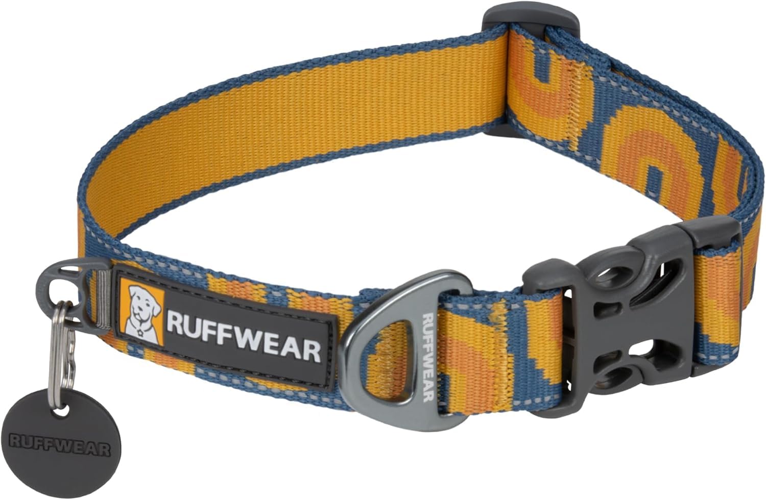 Ruffwear, Crag Dog Collar, Reflective And Comfortable Collar For Everyday Use, Canyon Oxbow, 11''-14''