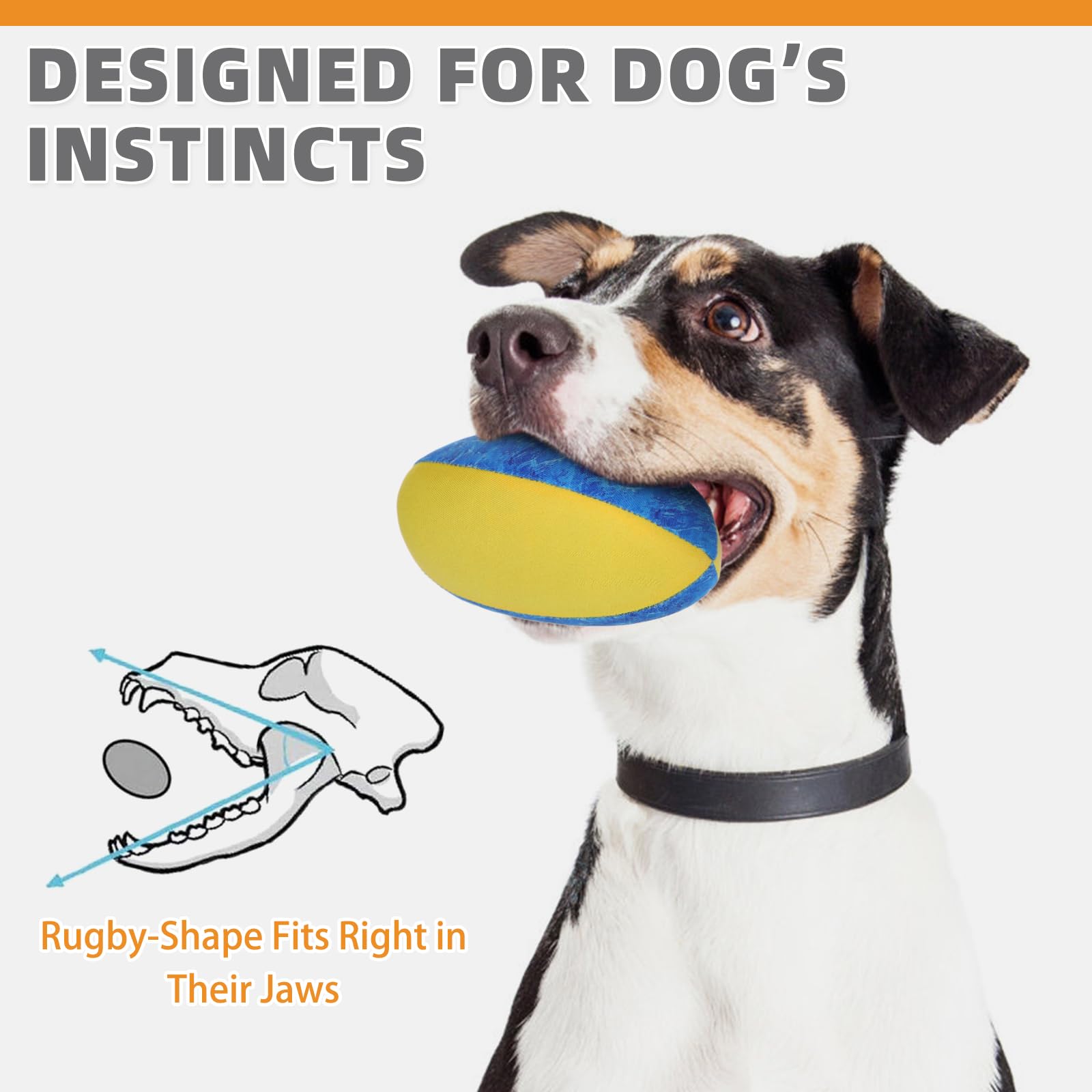 Kooltail Floating Dog Pool Toys - Summer Dog Bouncing Water Toys For Swimming Pool, Interactive Dogs Training Games Chew Toy Sof