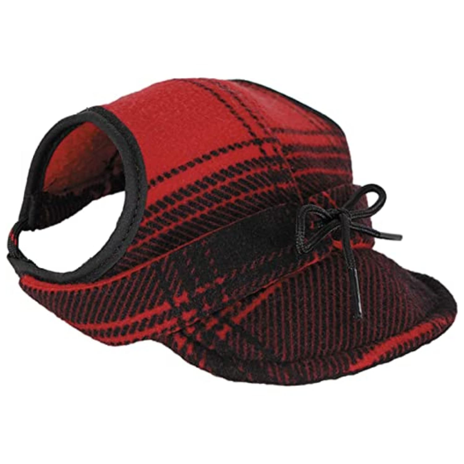 Stormy Kromer Critter Kromer For Her, Red/Black Plaid, Large