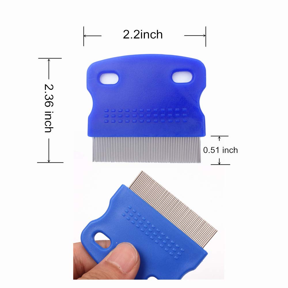 2 Pcs Cat Combs Dogs Grooming Combs Tear Stain Remover, Effectively Removes Crust, Loose Hair, Eye Stain On Pet(Random Color)