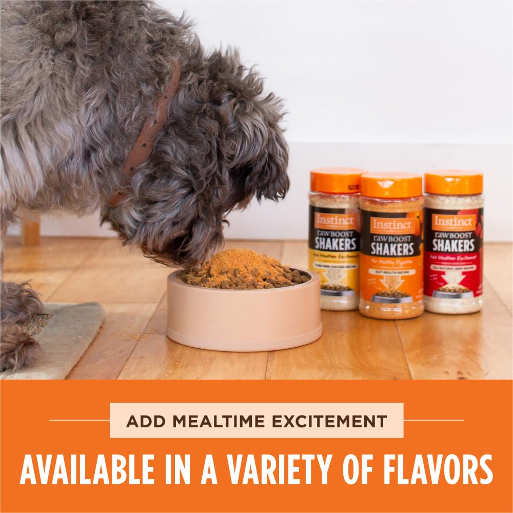 Instinct Raw Boost Shakers, Freeze-Dried Powder, Dog Food Topper - Chicken, 5.5 oz. Bottle