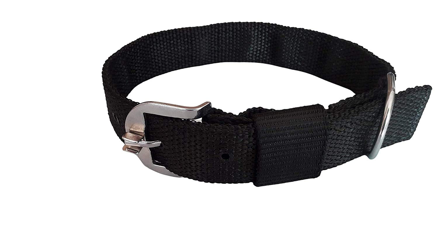Buyagain Dog Belts For Big Dogs  2 Inch Black Dog Collar Adjustable Neck Size 6280 Cm Specially For Heavy & Large Breed  Pat