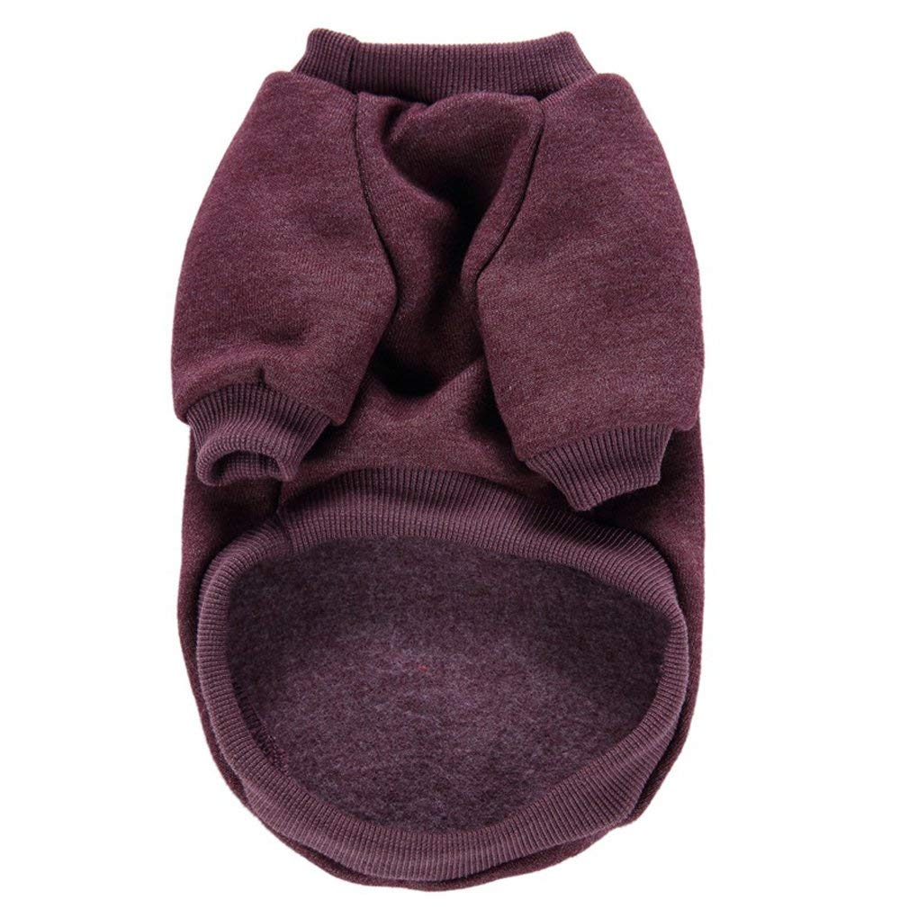 Chborless Pet Dog Classic Knitwear Sweater Warm Winter Puppy Pet Coat Soft Sweater Clothing For Small Dogs (Xxs, Brown)