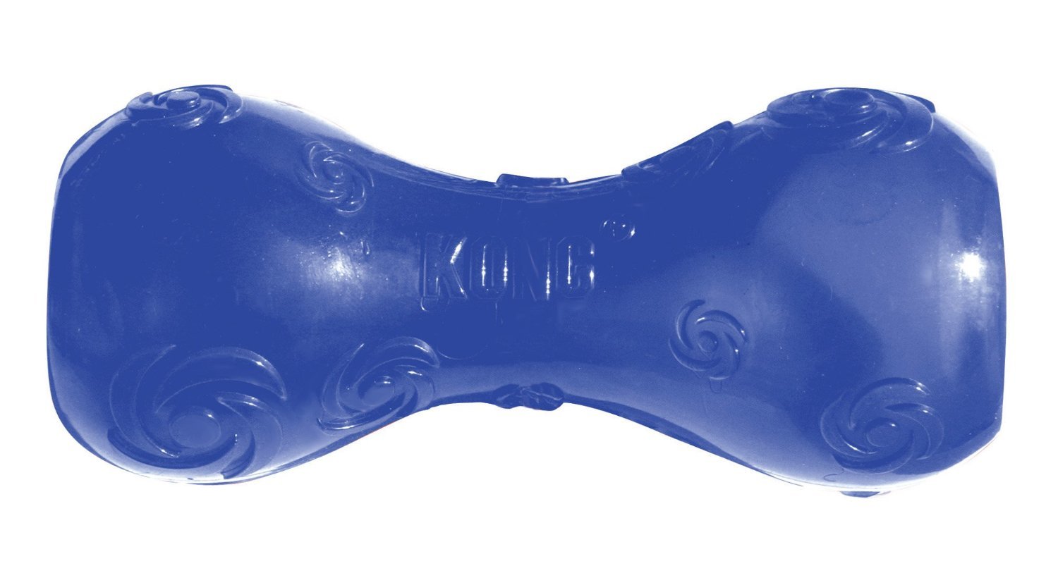 Kong Squeezz Dumbbell Dog Toy, Large, Colors Vary