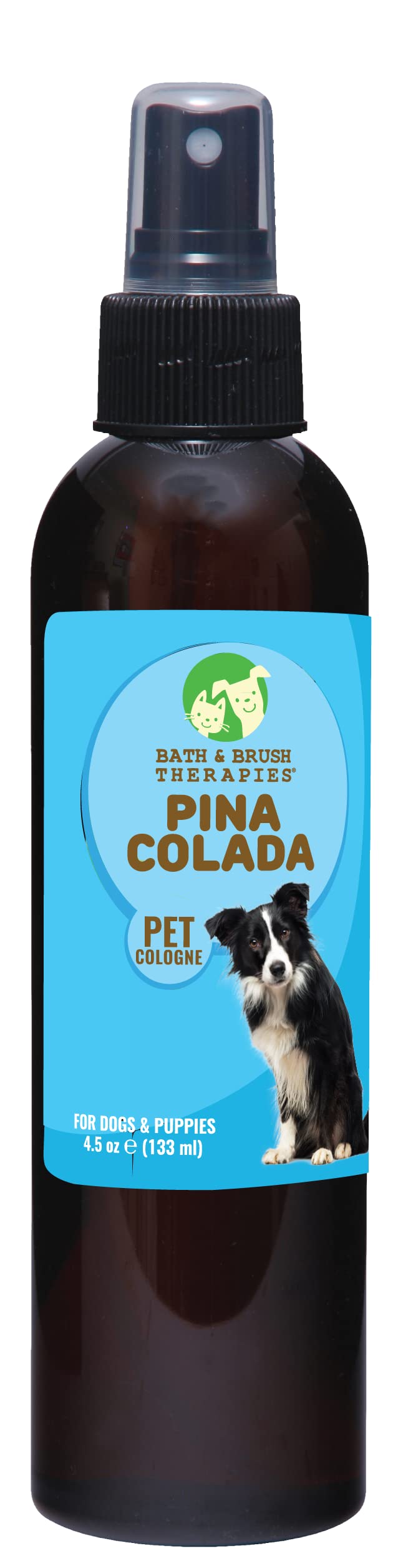 Showseason Bath & Brush Therapies Pina Colada Pet Cologne 4.5 Oz For Dogs | Long-Lasting Odor Eliminator | Paraben-Free | Biodeg