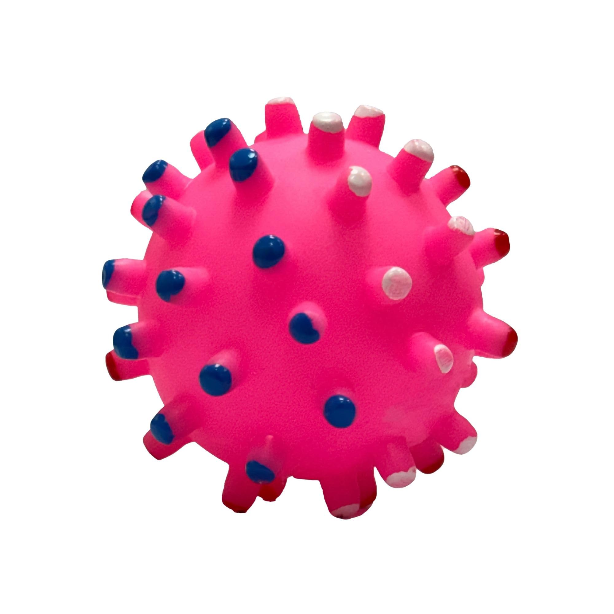 Tailworld Vinyl Stud Ball | Made with 100% Natural Rubber | Suitable for Small to Medium Dogs and Puppies| Chewing, Teething, an