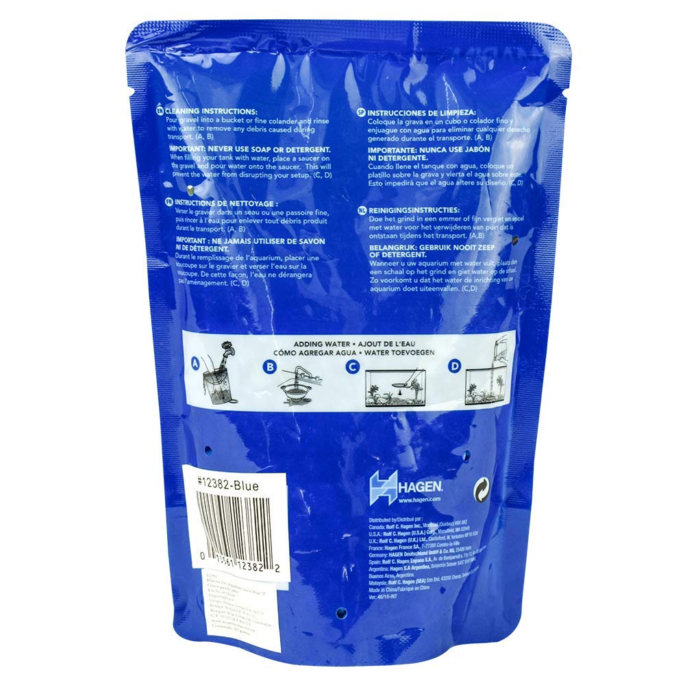 Marina Decorative Gravel, 1-Pound Blue, Model 12382 - Ideal for Aquariums and Landscaping