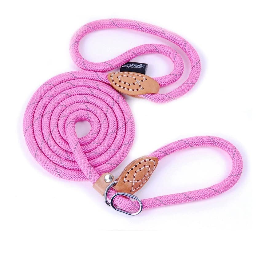 Puppy Pet Cat Dog Leash Collar Basic Accessories Reflective Retractable Dog Rope Pet Traction Belt 5Ft(Large 0.55In, 66-88Lb, Pi