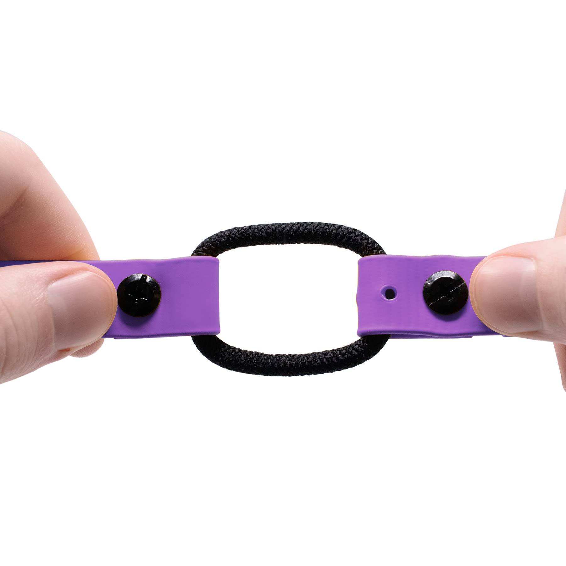 Educator Quick Snap Bungee Dog Collar, Biothane, Waterproof, Odorproof, Easy Connect And Disconnect Clasp And D Ring With Comfort Bungee Loop, Adjustable For Custom Fit, 3/4-Inch, Purple