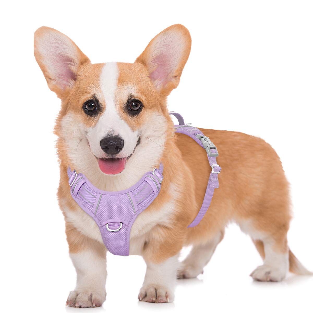 Barkbay No Pull Dog Harness Large Reflective Dog Harness With Front Clip And Easy Control Handle For Walking Training Running Wi