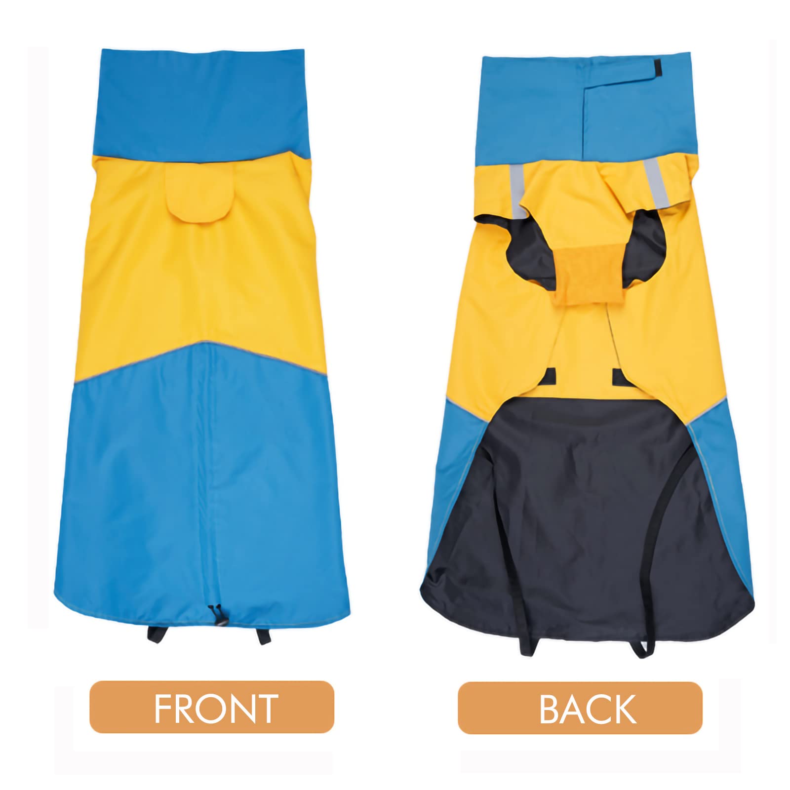 M Windproof Dog Winter Jackets - Outdoor Coats With Waterproofing, Cold Weather Protection, Leash Hole