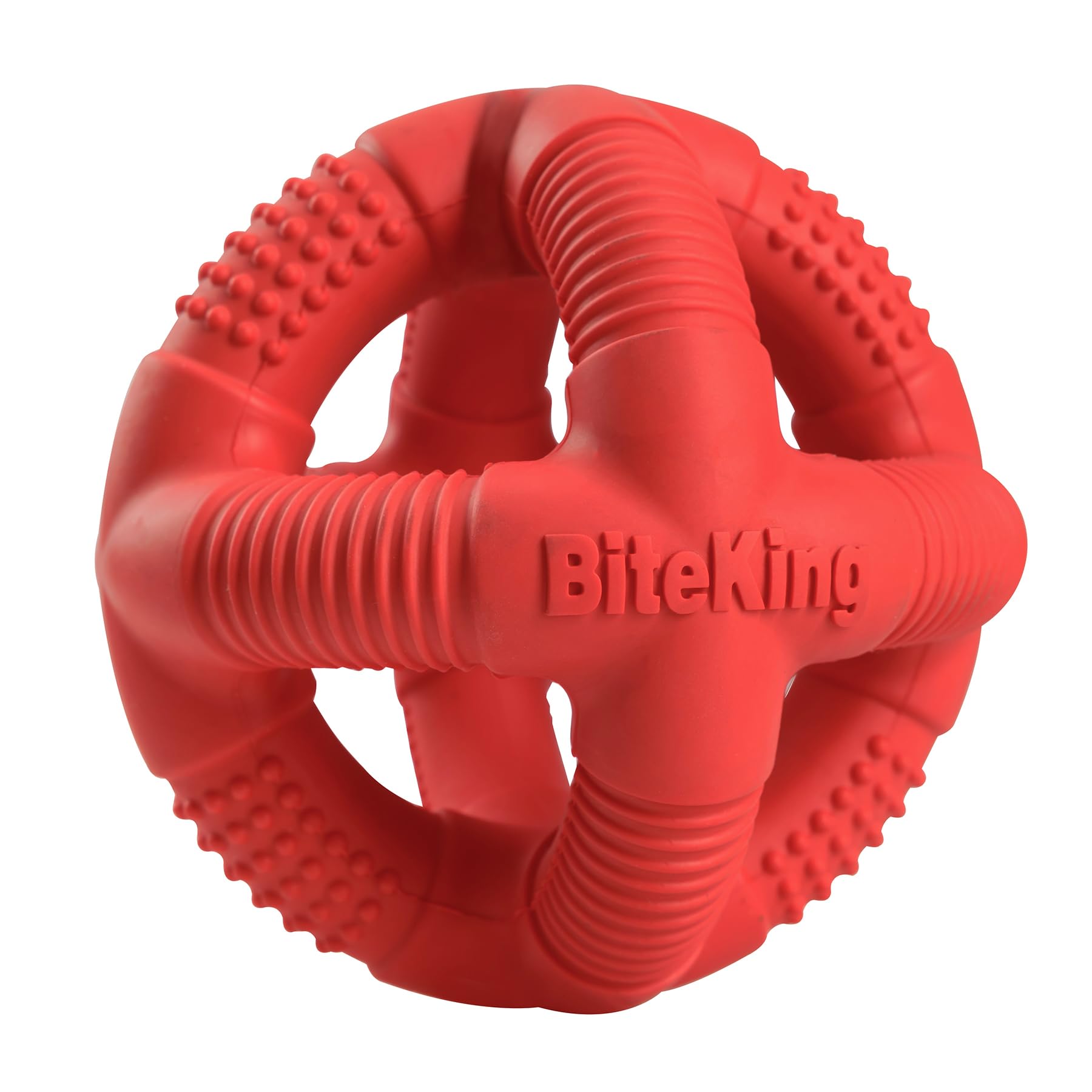 BiteKing Natural Rubber Dog Balls for Large Aggressive Chewers - Lifetime Replacement - Indestructible and Durable Dog Toys for 