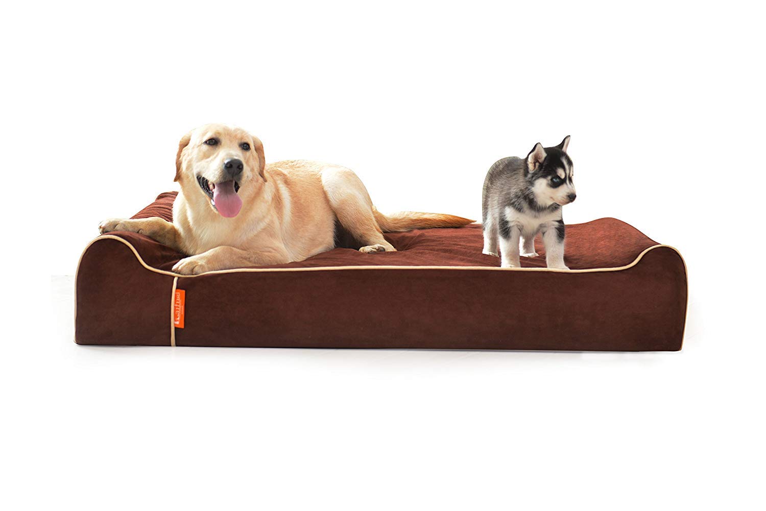 Laifug Orthopedic Memory Foam Extra Large Dog Bed Pillow(50'X36'X10', Chocolate) Durable Water Proof Liner & Removable Washable Cover & Smart Design