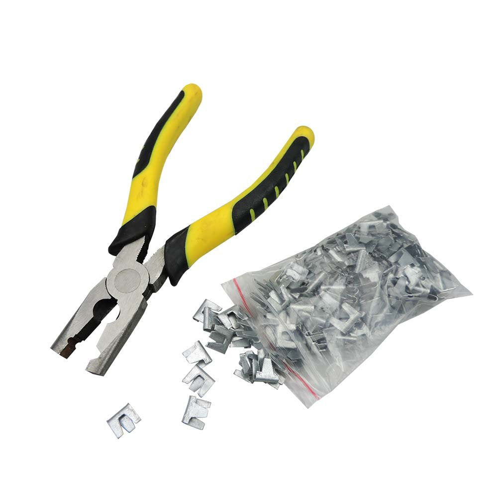 BBDDKEG 300 pcs Wire Cage Buckle Clips for Poultry & Pets - Silver, Model: livestock-0321