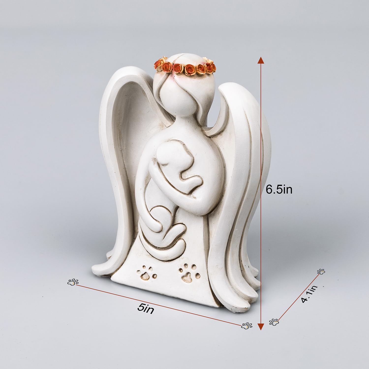 Vessena Dog Memorial Gifts For Loss Of Dog, Pet Memorial Gifts, Resin Angel Statues,Sculpting Angels, Pet Sympathy Bereavement
