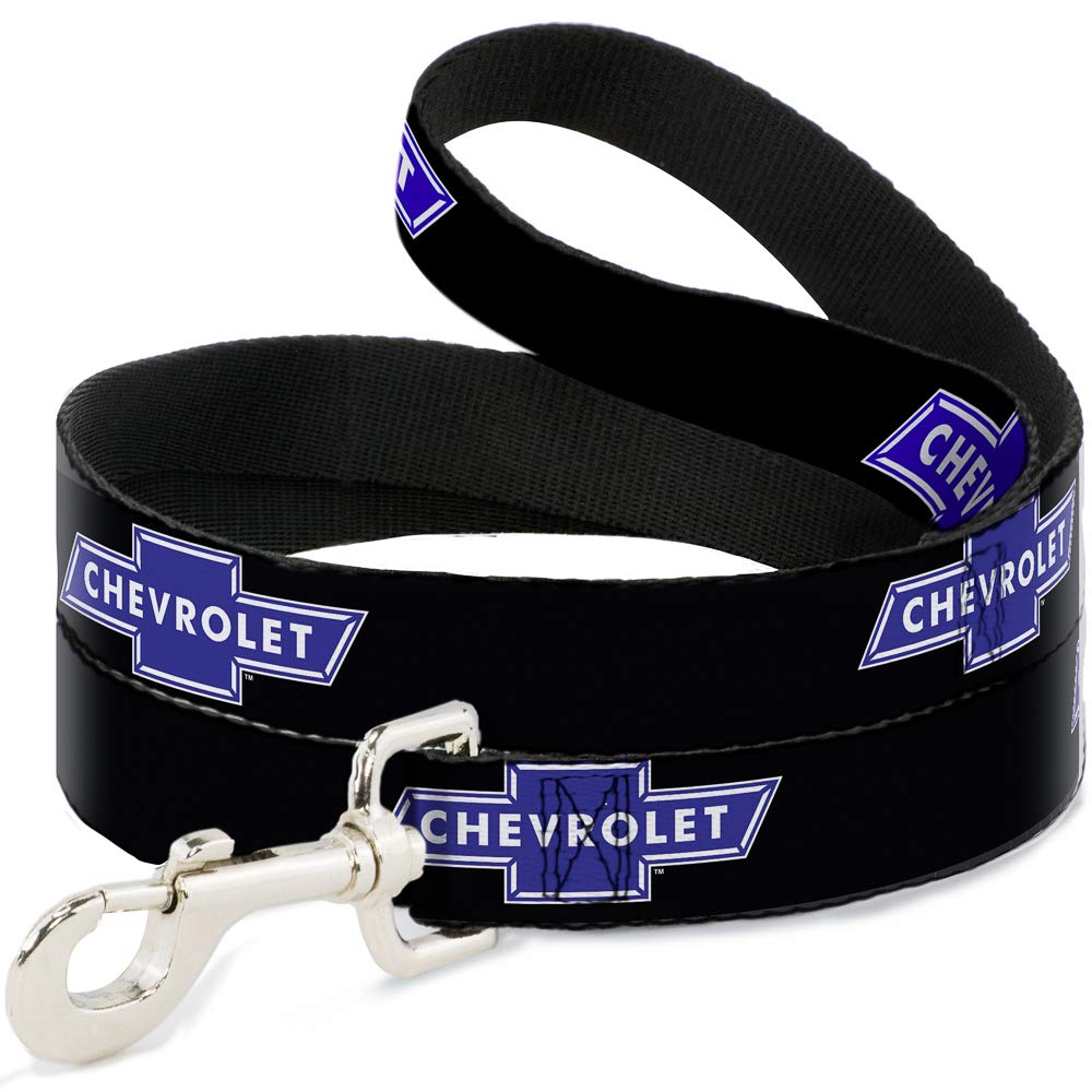 Dog Leash Chevy Bowtie Logo Repeat 6 Feet Long 1.5 Inch Wide