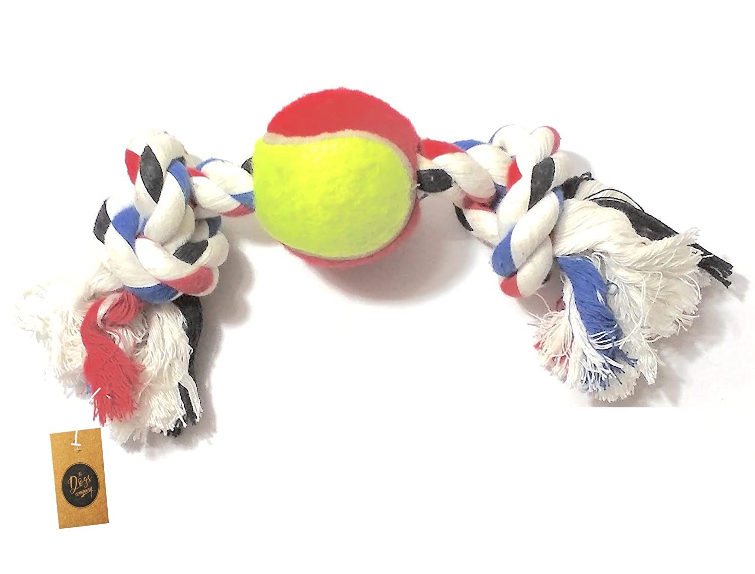 The Pets Company Rope Toys For Dogs, Puppy Chew Teething, Teeth Cleaning & Training, Knot Toy For Small & Medium Dogs, 11 Inches