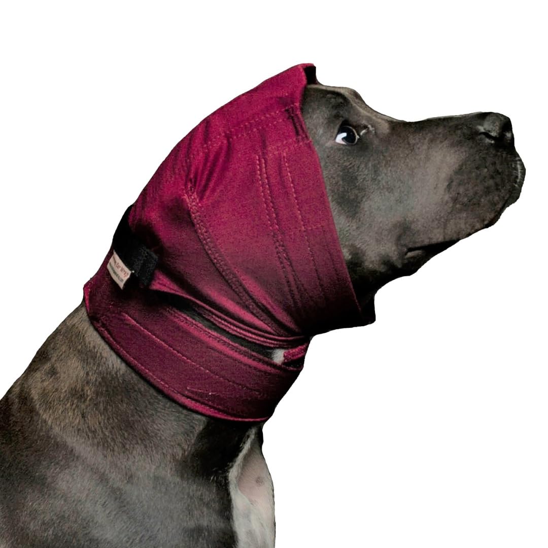 No Flap Ear Wrap (Red Pinpoint Mesh, Medium)