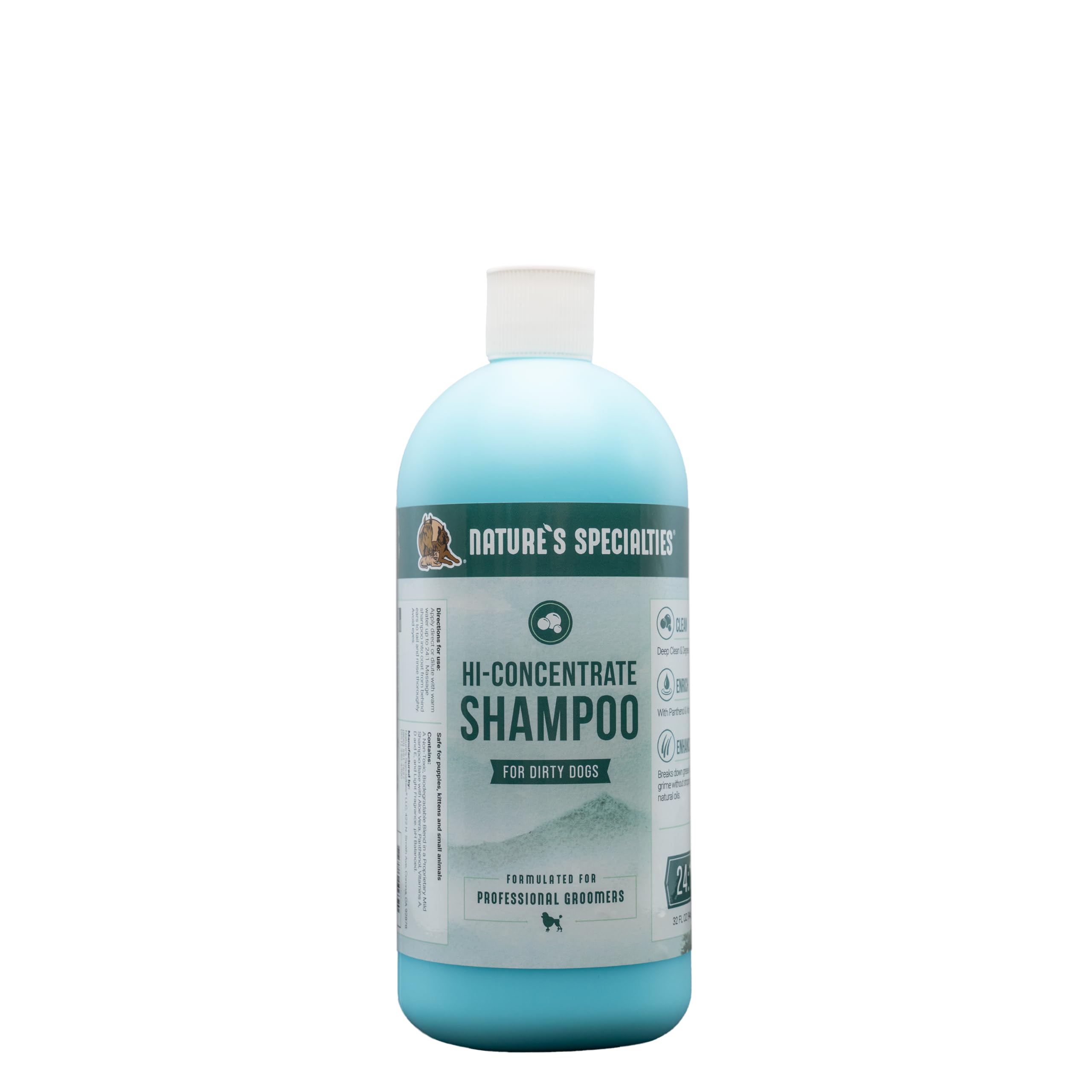 Natures Specialties High Concentrate Ultra Concentrated Dog Shampoo for Pets, Makes up to 4 Gallons, Natural Choice of Professi