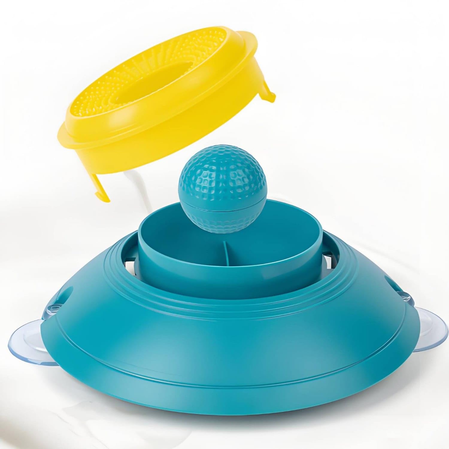 Enakshi SpillProof Lick Feeder Interactive Feeding AntiSlip Lick Bowl Enrichment Toy Dog Slow Feeder Bowl, Dark Blue|Pet Suppl
