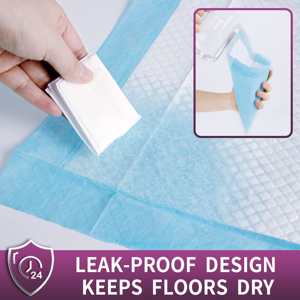 IMMCUTE Extra Large Dog Pee Pads - 30"x36", Super Absorbent & Leak-Proof, 30 Ct, Blue, Ideal for Puppies, Dogs, Cats & Rabbits