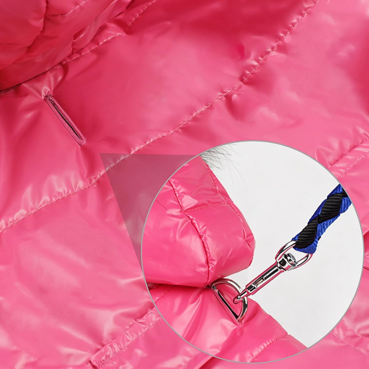 LESYPET Warm Dog Coat Small Dogs Waterproof Dog Jacket Extra Warm Doggie Winter Coat Windproof Puffer Jacket, Pink S