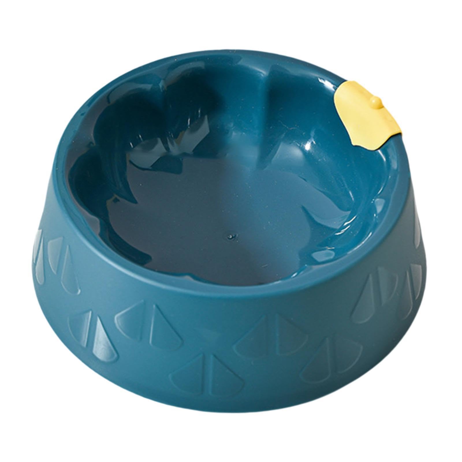 Atorse Cat Bowl Pet Feeder Bowl Dish Drinking Travel For Small Food Water Bowl Blue