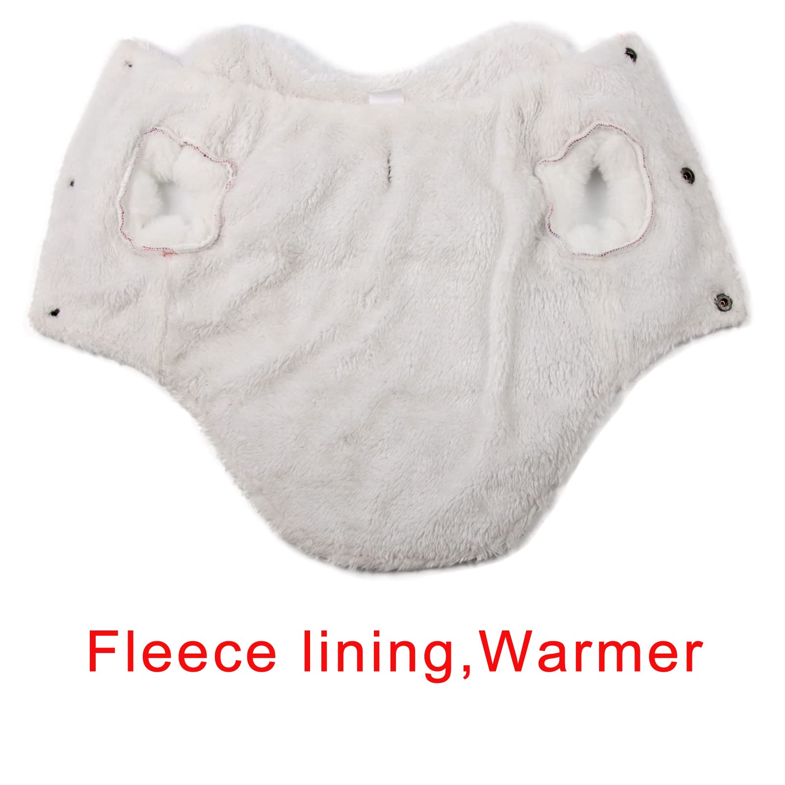 Joydaog Shawl Design Fleece Lined Warm Dog Jacket For Winter Cold Weather,Soft Windproof Medium Dog Coat,Pink Xl