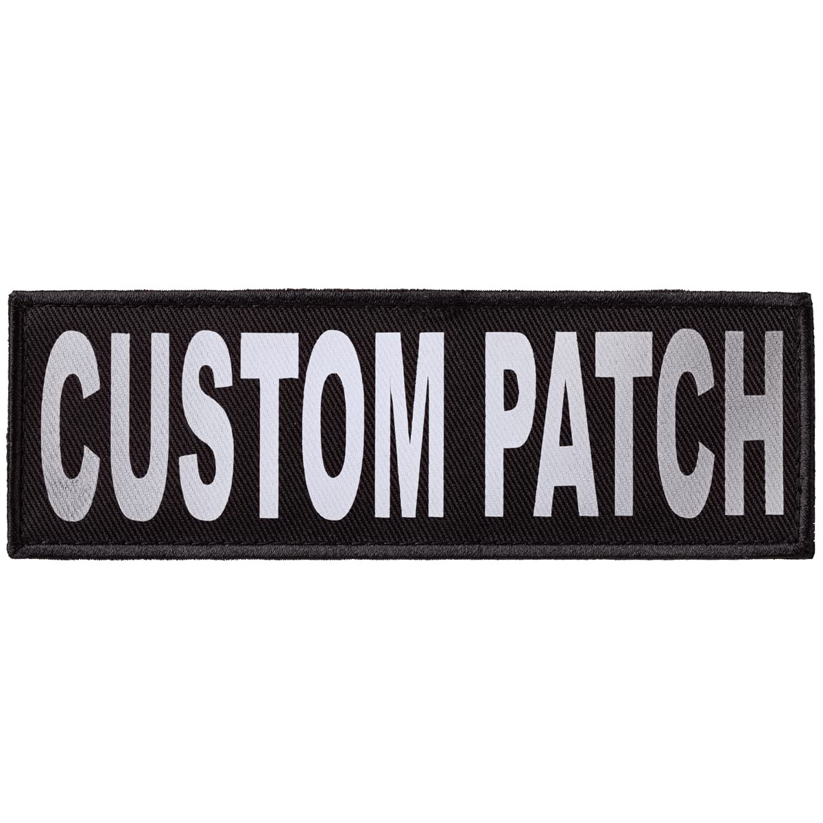 Dogline Custom Reflective Patch For Vest Harness Or Collar Customizable Text Personalized Patches With Hook Backing Name Service Dog In Training Emotional Support 1 Patch - 1.5' X 4'