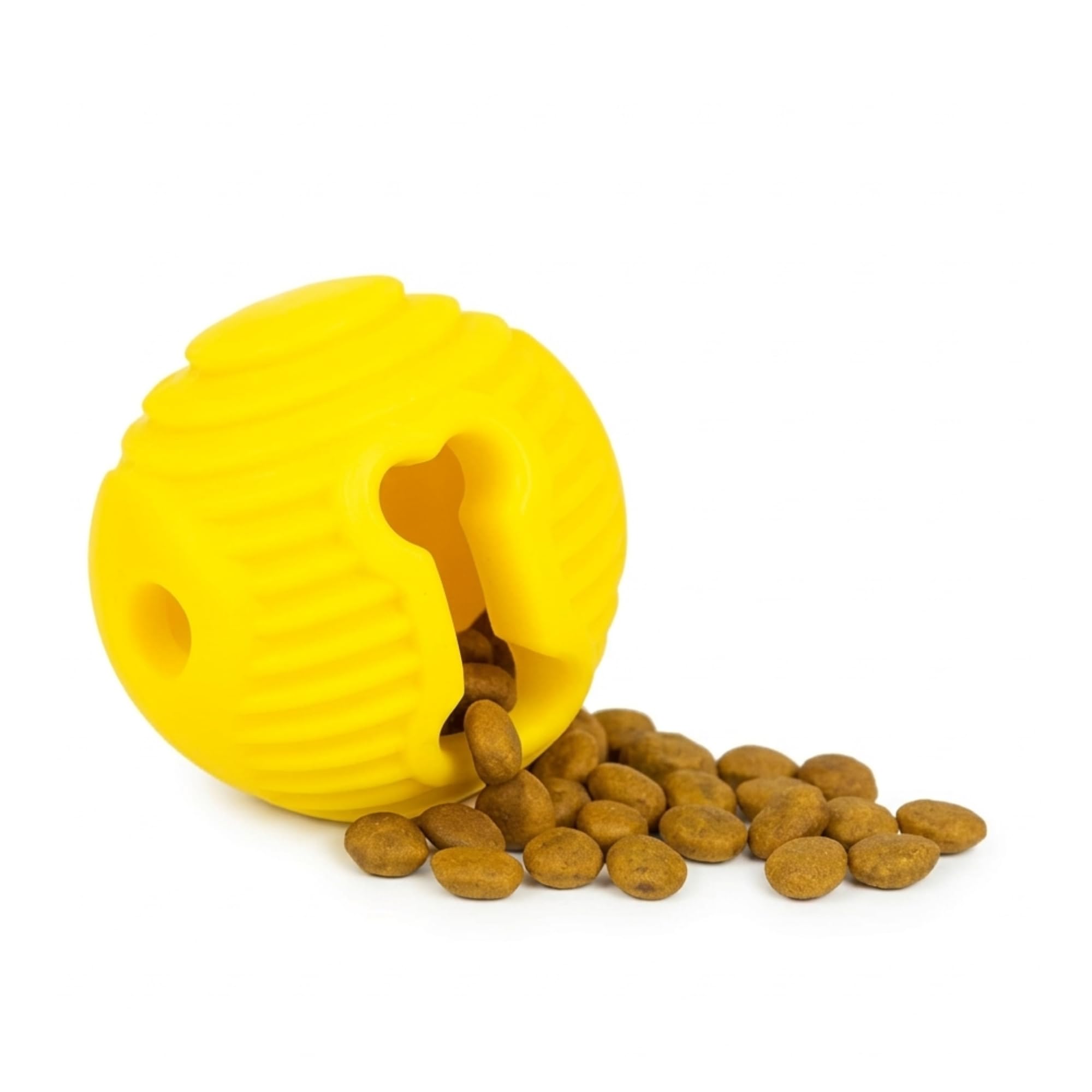 Kittupet Interactive Iq Dog Treat Dispenser Ball, BiteResistant Puppy Chew Toy, Slow Feeder Puzzle Game For Mental Stimulation,