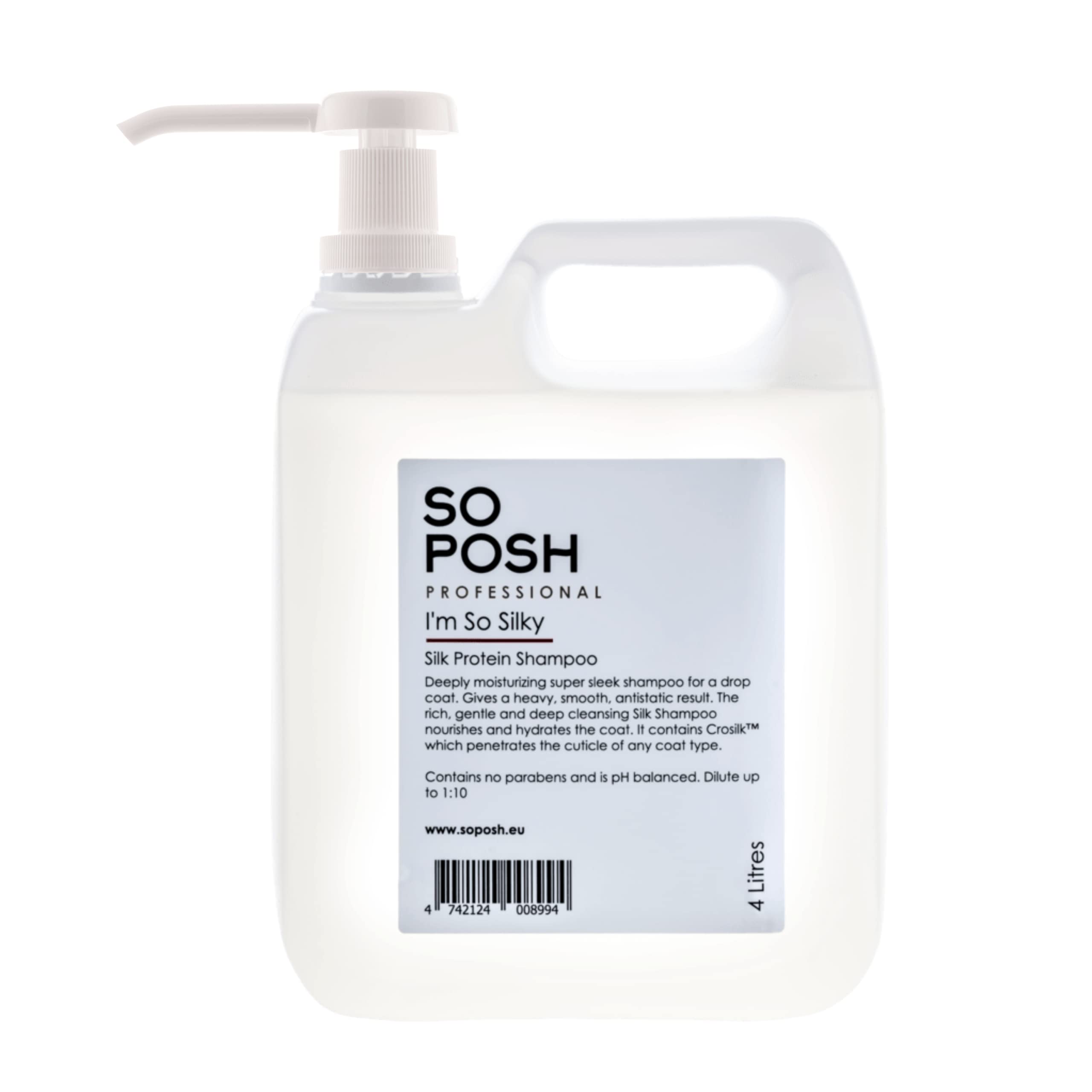So Posh Im So Silky Dog Shampoo - with Silk Protein Perfect for Drop-Coats Like Yorkie, Maltese, Shih Tzu etc Heavy, Smooth & An
