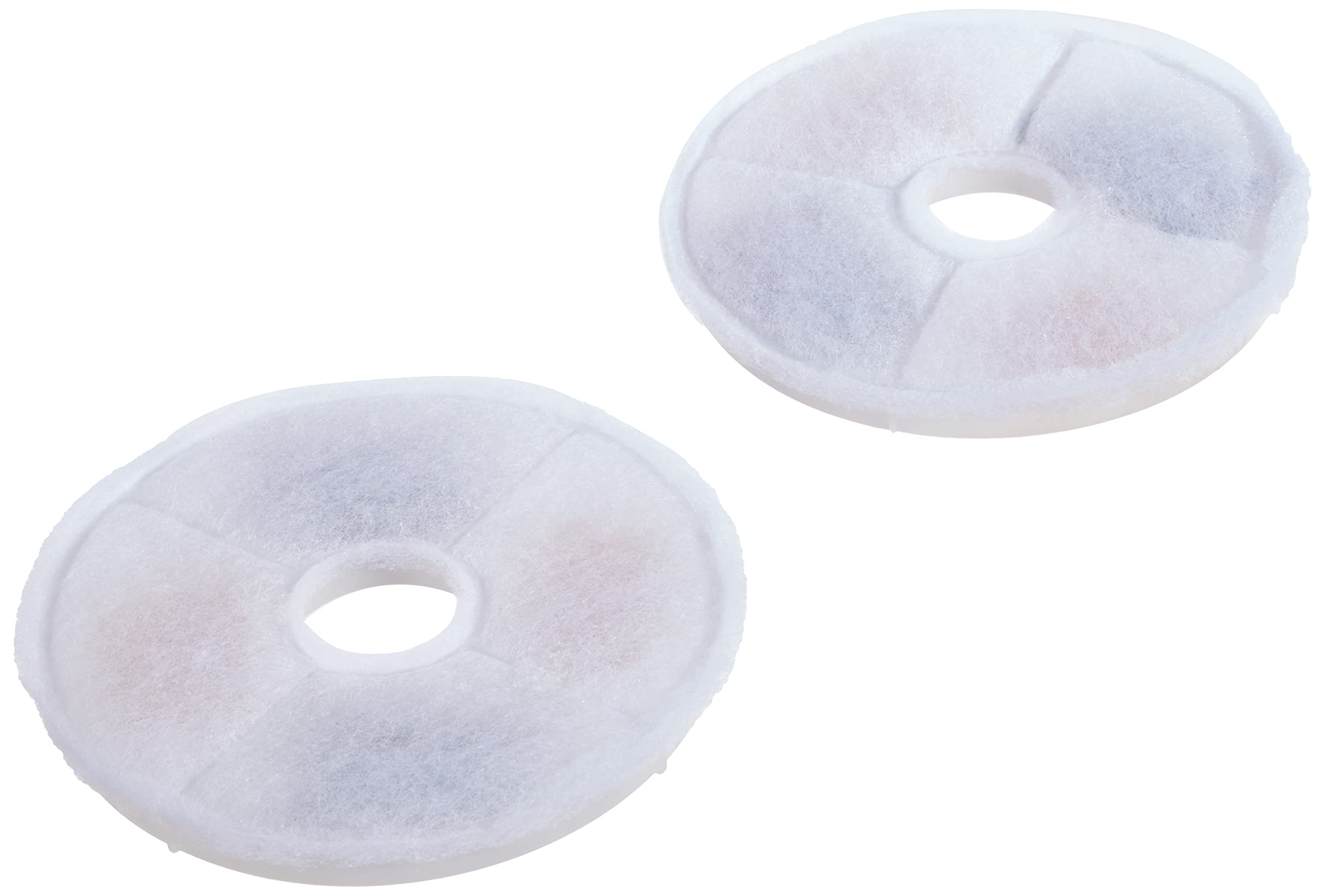 Catit Triple Action Replacement Water Fountain Filters, 2-Pack, White, Model 43745 - Official Filters for Catit Cat Drinking Fountains