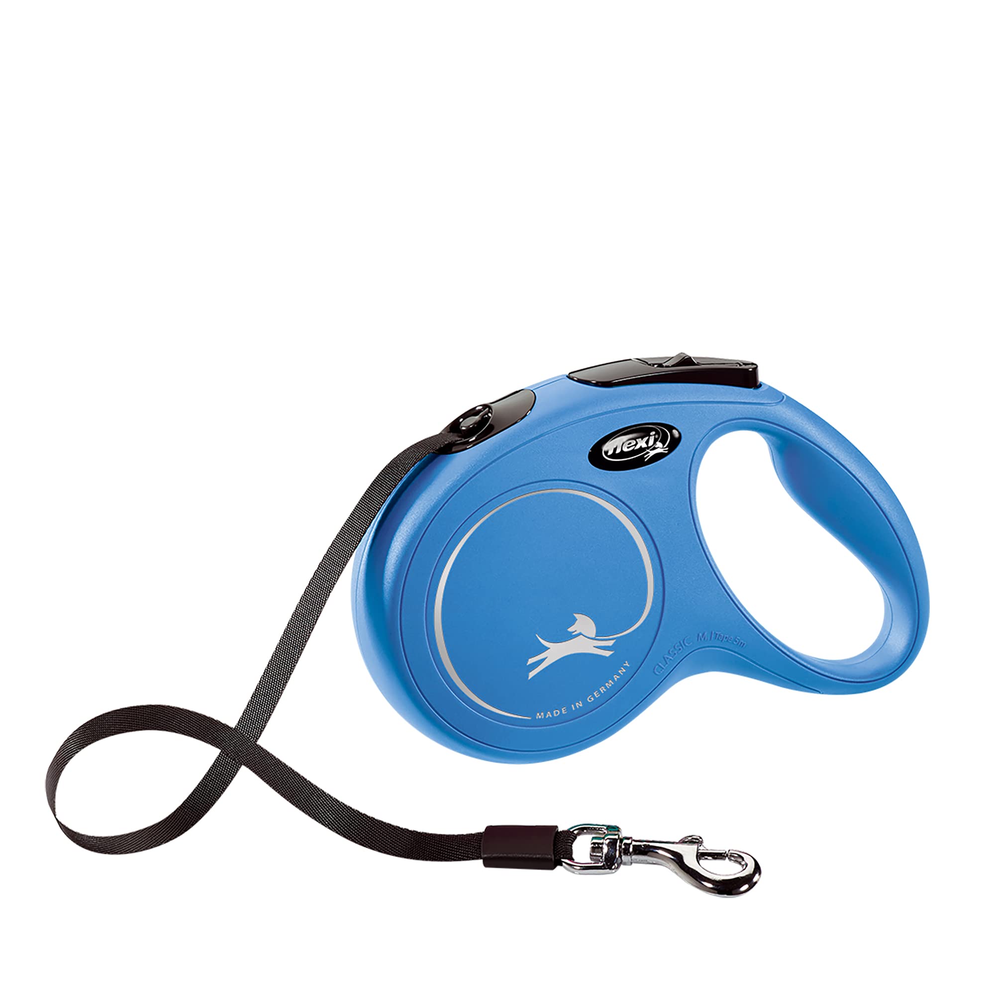 flexi New Classic Leash, Blue, Medium, 25 kg, Blue