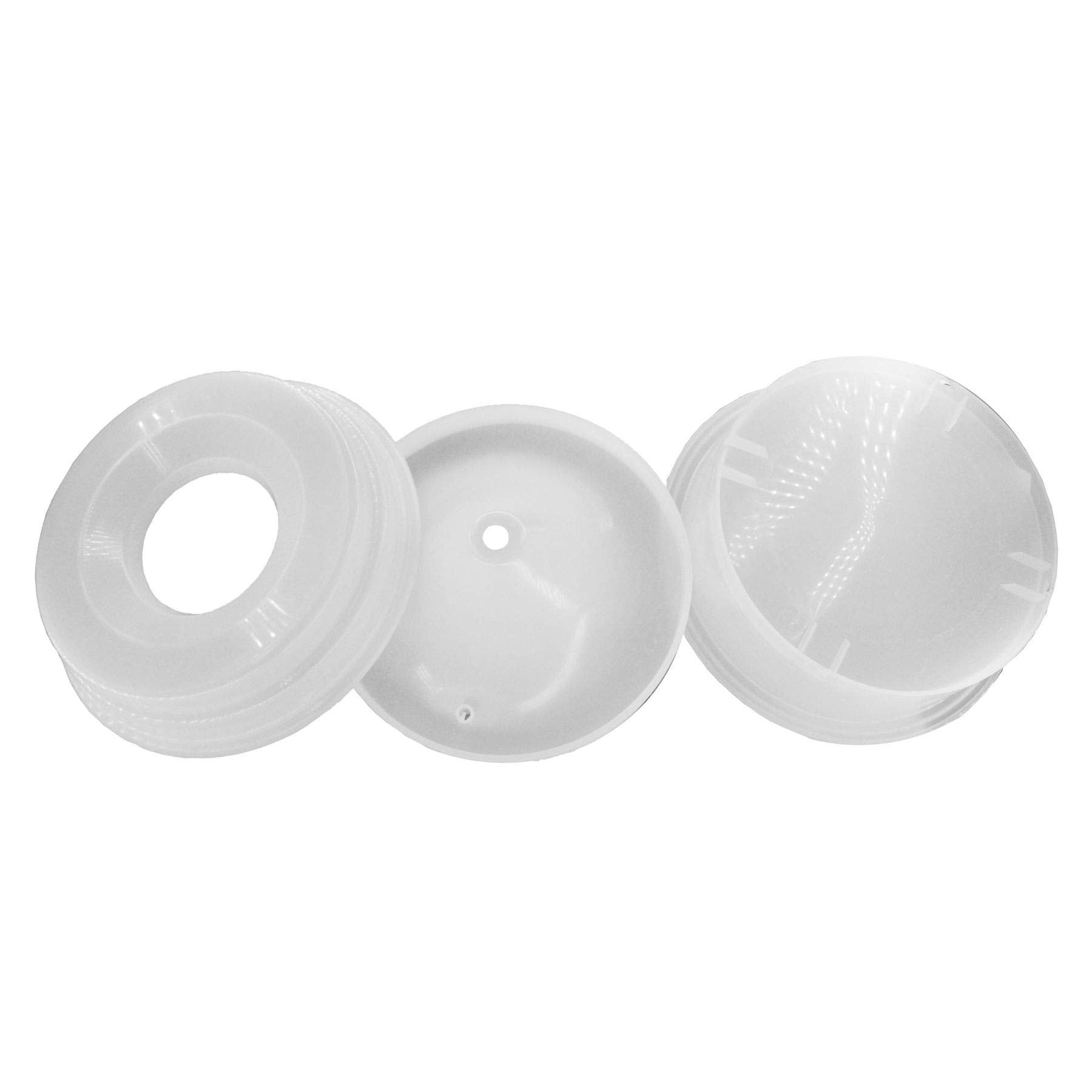 Ray Allen Spill Proof Dog Water Bowl - 32oz White Plastic, Model BB3-NEU
