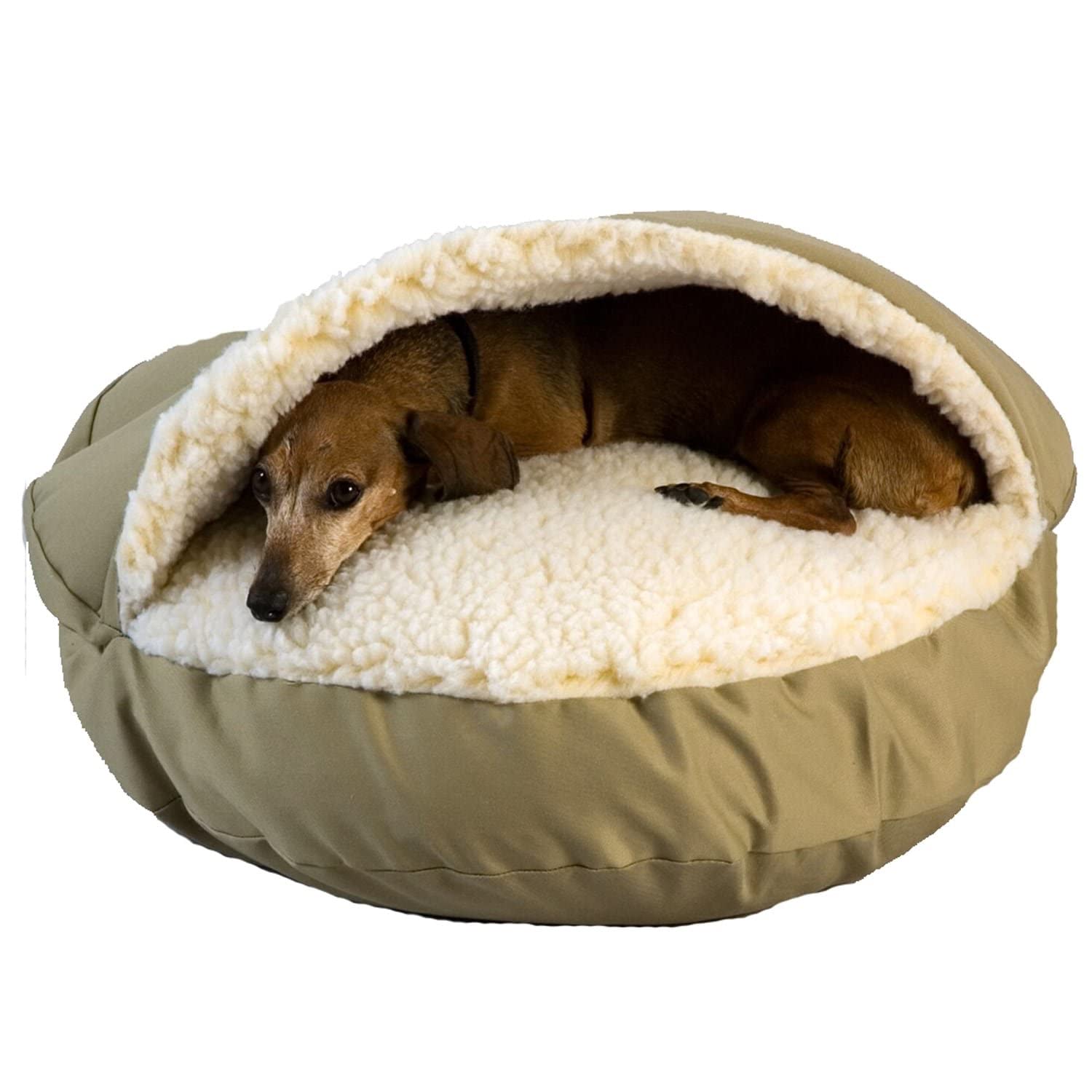 Snoozer Orthopedic Cozy Cave Pet Bed, X-Large, Khaki